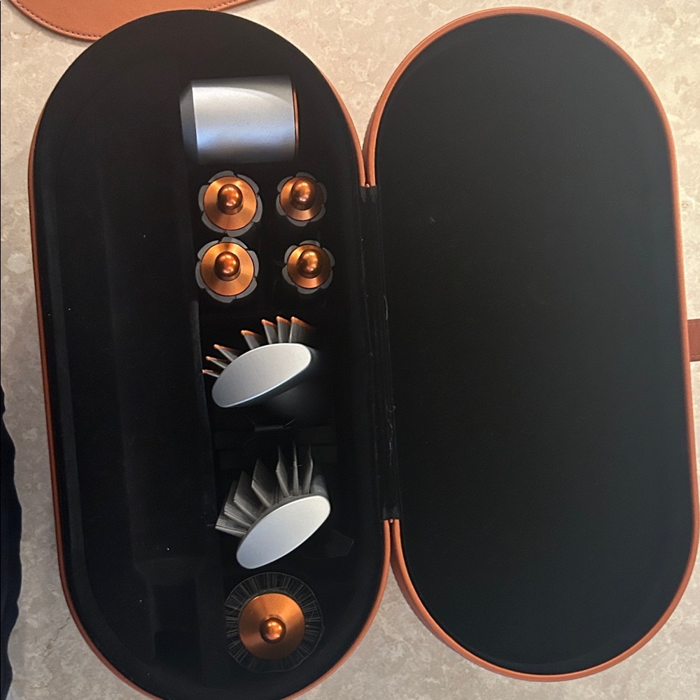 Complete Set of Dyson Airwrap Attachments with Travel Bag